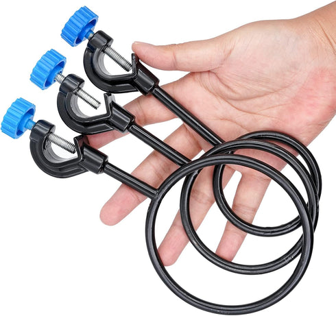 2 Set Lab Stand Support, Retort Ring Set, 6PCS Laboratory Clamp Ring 60mm 80mm 100mm