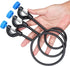 2 Set Lab Stand Support, Retort Ring Set, 6PCS Laboratory Clamp Ring 60mm 80mm 100mm