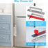 Self-Stick Adhesive Cabinet Handles - 6" Stainless Steel No-Drilling Handles for Cabinet Door, Window, Drawer &