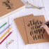 EOOUT 48pcs Kraft Paper Notebooks | Journals for Kids, Blank Paper, 60 Pages, 80GSM, 8.3 X 5.5 Inch, Travel Journal Set