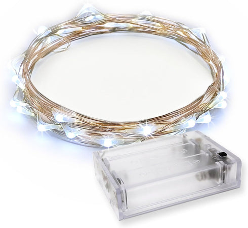 30 LED Wire Twinkle Fairy Lights, Battery Powered, Waterproof Christmas, Holidays, Halloween,