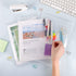 EOOUT 50pcs Clear Plastic Envelopes with Button Snap Closure, Waterproof Poly Folder for A4 Letter Size Documents