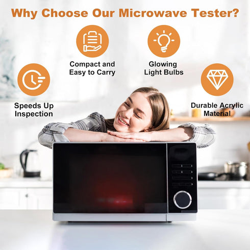 4750 Home/Commercial Microwave Diagnostic Tool - Microwave Oven Safety Tester for Microwave Oven Inspection (Circle)