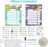JJPRO Magnetic Kids Daily Schedule Whiteboard-Fridge Magnet to Log Bedtime Routine-Sun Morning Routine Activity Poster,Dry Erase Routine Chart Checklist for Kids at Home by JJPRO