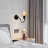 2pcs 1-5/8-inch 4.7" 5.6" G0084 Oval Shaped Glass Lamp Shades Replacement Globe or Cover with Faux Marble Texture