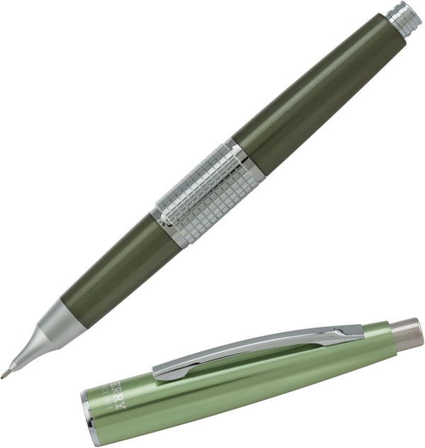 Pentel Sharp Kerry Mechanical Pencil, 0.5mm, Green Metallic Olive Barrel, 1 Pack