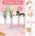 100 Pack 60 ML 4.3 Inch DAJAVE Floral Water Tubes Plastic Water Tubes for Flowers, Clear Flower Vials with Caps