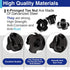 Usdrwam 100 Pack 1/4"-20 4-Prong T Nuts for Wood, Black Carbon Steel Tee Nuts for Furniture, Cabinets, and Rock