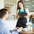 Server Books for Waitress Cute Waitress Book with Money Pocket Leather Server Book with Zipper Wallet Black Serving