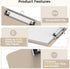 Extra Large 11x17 Clipboards, Khaki Plastic Drawing Boards with Low Profile Clip for Art Supplies and Drafting