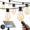 addlon 54FT(48FT+6) Solar String Lights Outdoor Waterproof with USB Port & Remote
