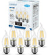 ANWIO Flame Tip Clear B11 Candle Light Bulb Indoor LED Filament Chandelier