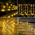 33ft 100LED 8 Solar Rope Lights, Solar String Lights, Modes Waterproof Solar Powered Outdoor Light, Flexible Clear Tube