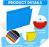 HERKKA Hanging File Folders, 60 Pack Reinforced Letter Size Hanging Folders with Heavy Duty Expansion, 12 Assorted