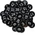 StayMax Engraved Plastic Number Tags Without Hole (1-50, Black)