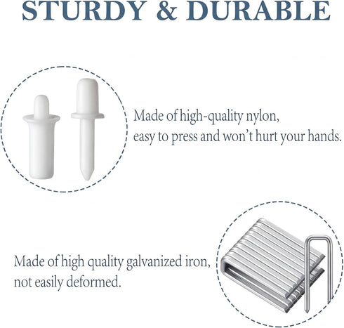 40 Set, 20 20 Pieces Plantation Shutter Repair Tool Including Spring Loaded Shutter Pins and Louvers Rod Staples