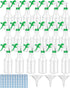 Eccliy 20 Pack 16 Oz Empty Spray Bottles with Measurements, Adjustable Nozzle, Leak Proof for Cleaning Solutions (Green)