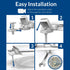 Mayfair Aurora Slow Close Toilet Seat, Easy Clean Hinges and Adjustable Perfect Fit Plastic Seat, Made in USA