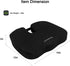 Cvixmalia Tailbone Tailbone Seat Cushion Premium Memory Foam Non-Slip Coccyx Cushion for Office Chair, Car Seat