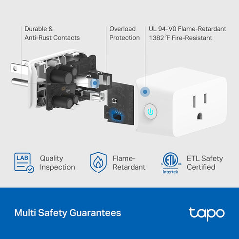 TP-Link Tapo Wi-Fi Smart Plug, Energy Monitoring, Compatible with Alexa & Google Home, 2.4G Wi-Fi Only, Tapo P115