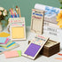 MixTeach 72 Pcs Teacher Appreciation Gifts - Wooden Sticky Notes Pads Holder with Inspirational Back to School