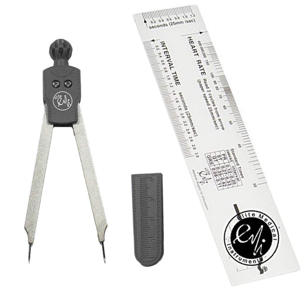 EMI Deluxe EKG Caliper and EKG Ruler Combination Set - EKR-453
