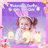 3 Dimmable 1200mAh Bunny Night Light for Kids, Level Rabbit Nursery Nightlight, Soft Silicone Bedside Touch Lamps, Cute