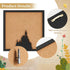 BENECREAT Square Pin Board Cork Board, 8x8inch Wall Mounted Display Board for Brooch Pin Storage Decor