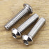 1/4-20 x 1 Button Head Socket Cap Bolts Screws, 304 Stainless Steel 18-8, Pack of 25, Allen Hex Drive