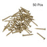 uxcell Small Tiny Brass Nails 1.2x12mm for DIY Decorative Pictures, Wooden Boxes, Household Accessories, 50pcs