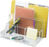 Kantek Acrylic File Sorter, Desk Organizer, 10.5-Inch Wide x 7.5-Inch Deep x 6.7-Inch High, Clear (AD245)