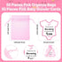 TaoBary 50 Sets Cute Pink Retractable Ballpoint Pens, Baby Shower Cards & Organza Bags, Gifts for Guests