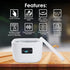 Ultrasonic Cleaner Machine 8.6oz (255ml) with UV, 45kHz Portable Jewelry Cleaner, 3 Cleaning Modes for Home