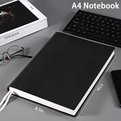 Notebook Journal, 8.5" x 11", 400 Pages, College Ruled, Leather Journal for Men Women, Thick Journals for Writing