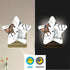 Burbuja 0.2W Running Horses LED Night Light Plug into Wall Star-Shaped Nightlight Dusk to Dawn Auto Sensor for Bedroom