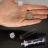 The Beadsmith Clear Plastic Tubes - 2.5-Inch Round Tubes, 9/16 Inches Diameter, Hanging Caps, Bag of 100