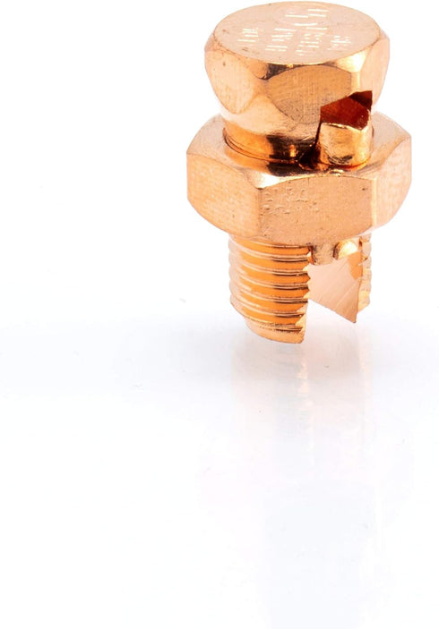 THE CIMPLE CO Size #4 Grounding Split Bolt Connector for Copper Conductors - Bonding Tools Edition - 4 Pack