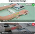 Set TECKNET Clear Gel Wrist Rest for Computer Keyboard, Ergonomic Gel Keyboard Wrist Rest for Typing Pain Relief