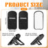 Aphumedc 2PCS 2 Settings Plastic Portable Keyboard Riser, Mini Foldable Laptop Keyboard Stand with Angle
