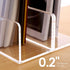 SANRUI Clear Magazine File Holder - Vertical File Folder Holder, Acrylic Desk Organizer for File Storage, 2-Pack