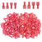 Glarks 100pcs Fully Insulated Female/Male Spade Nylon Quick Disconnect Electrical Crimp Terminals Kit, 22-16 Gauge