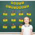 Set 68Pcs FYSUIMU Happy Birthday Bulletin Board Back to School Crayon Paper Cutouts Calendar Chart Poster with Glue