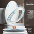 2-Pack Rust-Proof(18.5",Modern) Angol Shiold Elongated Toilet Seat Soft Close & Quick Release, White Plastic Toilet