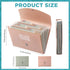 Harloon 2 Pack Expanding File Folder with 24 Pockets, Cover Labels, A4 Document Storage Organizer, Dark Green
