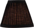 Aspen Creative 33122-2 3" 6" 5" 2 Pack Small Pleated Empire Shape Chandelier Clip-On Lamp Shade, Black, Top x Bottom x