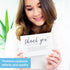 T MARIE 50 Extra Large 4x6 Thank You Cards for Small Business Supplies, Thanks For Your Order