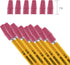 BAZIC Pink Eraser Top, Latex Free Pencil Tops, Arrowhead Caps Erasers for Student Art Drawing, 50/Pack, 2-Packs