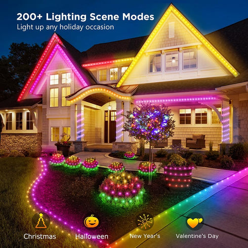100ft 300 200+ Color Changing Christmas String Lights, LED Twinkle Fairy Lights String Waterproof, Scene Modes, Smart