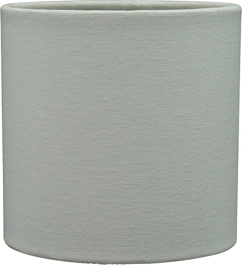 Aspen Creative 31198A Small Clip-On Drum Lamp Shade in White, 5" Top x 5"