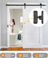 90/180 Degree Barn Door Lock, Small Flip Gate Latches Hardware, Sliding Door Latch Lock for Cabinets, Black